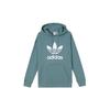 Adidas Originals Trefoil Casual Sports Pullover Hoodie American Vintage Sweatshirt Women Hoodies Teal GN2954