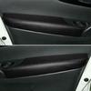 4PCS Black Interior Door Panels Armrest Leather Cover For Nissan Rogue 2014-