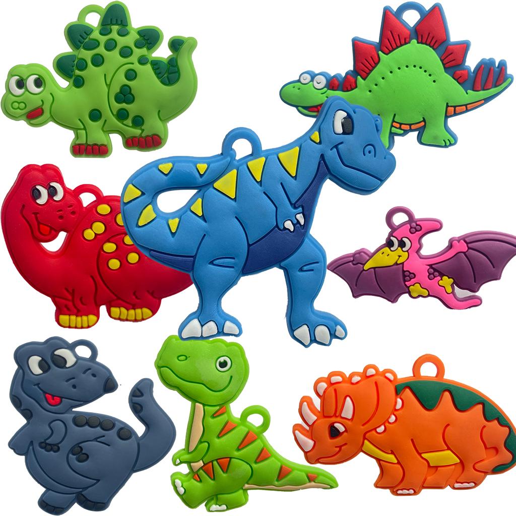 8Pcs Reusable Dinosaur Straws - Safari Jungle Theme Party Decor | Birthday Gift Eco-Friendly Party Supplies Favors