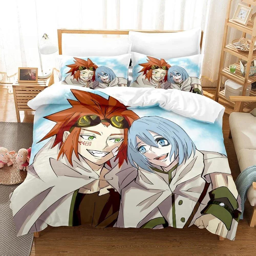 3D Tištěné Anime Prostěradlo Sabikui Bisco Ložní Souprava Jednolůžko Twin Plná Queen King Size Ložní Souprava Ložní Souprava pro Dospělé Dětská Ložnice Sady Povlečení