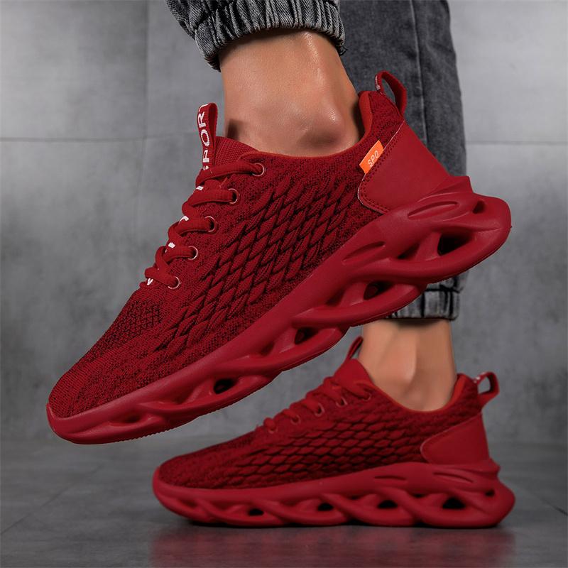 Men's tennis shoes Breathable casual walking summer lightweight stylish running shoes lace-up large size sneakers for men48