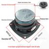 4-Inch Transparent Magnetic Speaker Horn 102mm 4 Ohm 10W Full-Range Outdoor Speaker