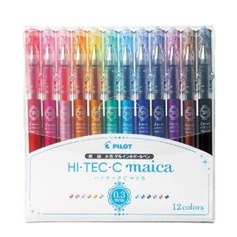 Pilot C Mica 03 Ballpoint Set Hi-Tec Pen, LHM180C3-12C, 12-Color [Used]