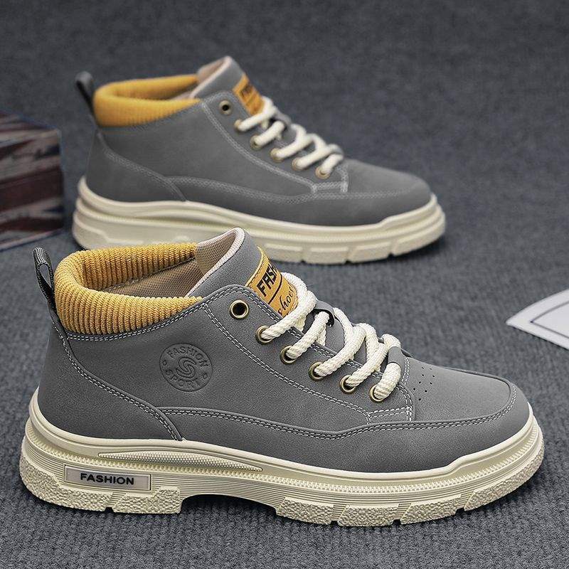 Men's Shoes 2025 New Velvet Warm Work Leisure Sports Board Shoes Autumn and Winter Low-top Labor Insurance Tooling Martin Boots