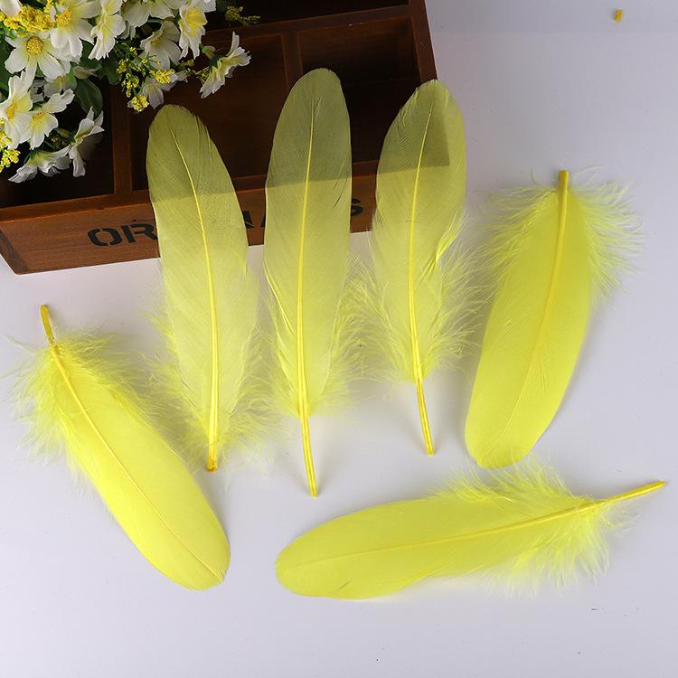 50Pcsdiy Goose Feather Hard Big Floating Feathers Wedding Children Handmade Decorative Materials Dream Catcher Feathers