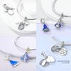 Classic 925 Silver Egypt Pyramid Queen Goddess Charms Beads Fit Bracelet For Women DIY Jewelry Gift