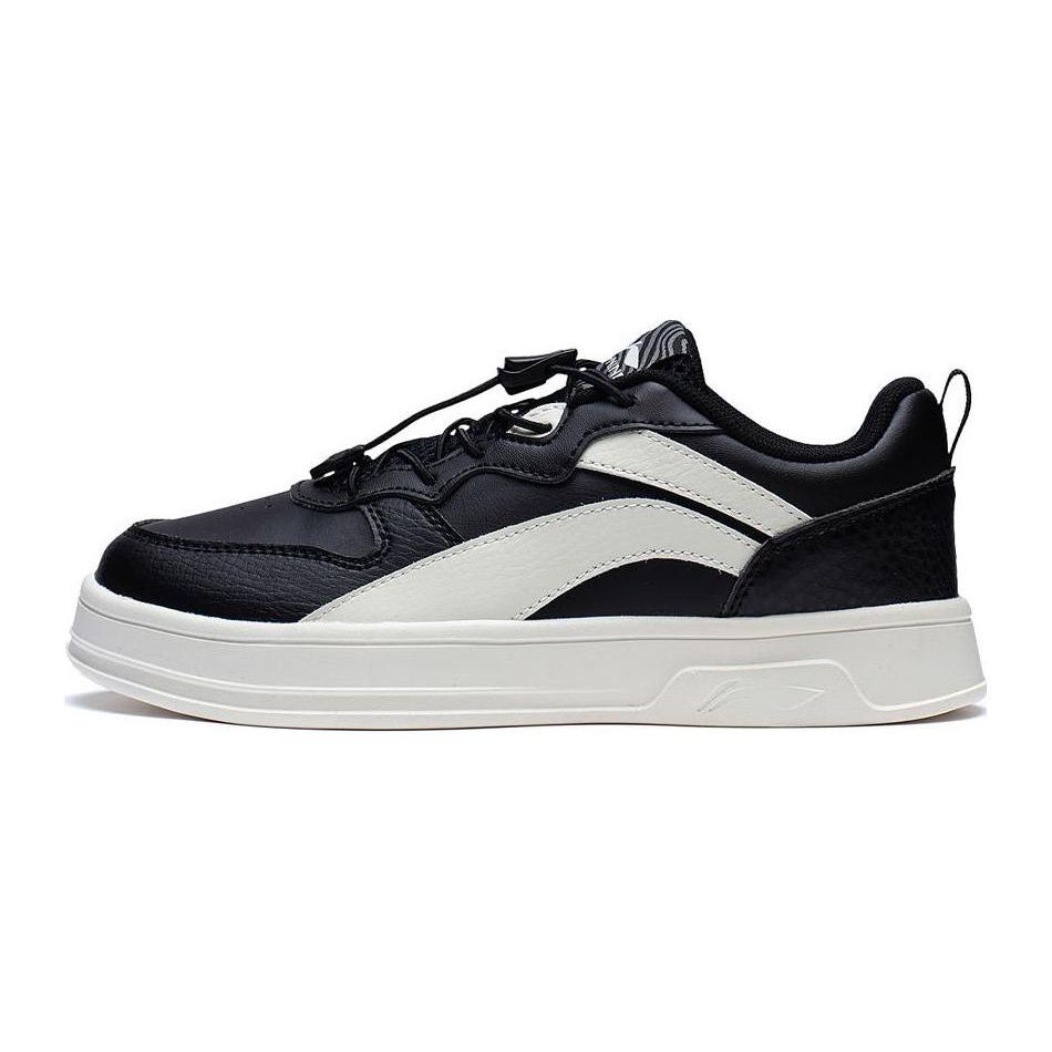 Li Ning Comfortable Shock Absorbing Durable Low Top Kids Casual Shoes Kids Casual Shoes Black YKCT036-3
