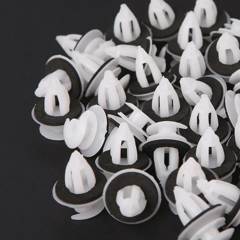 50pcs Auto Fastener Clips Nylon Trim Panel Retainer Clips Buckle Interior Decoration for BMW E81 E82 E87 E88 F20 E34 E39 E60 F10