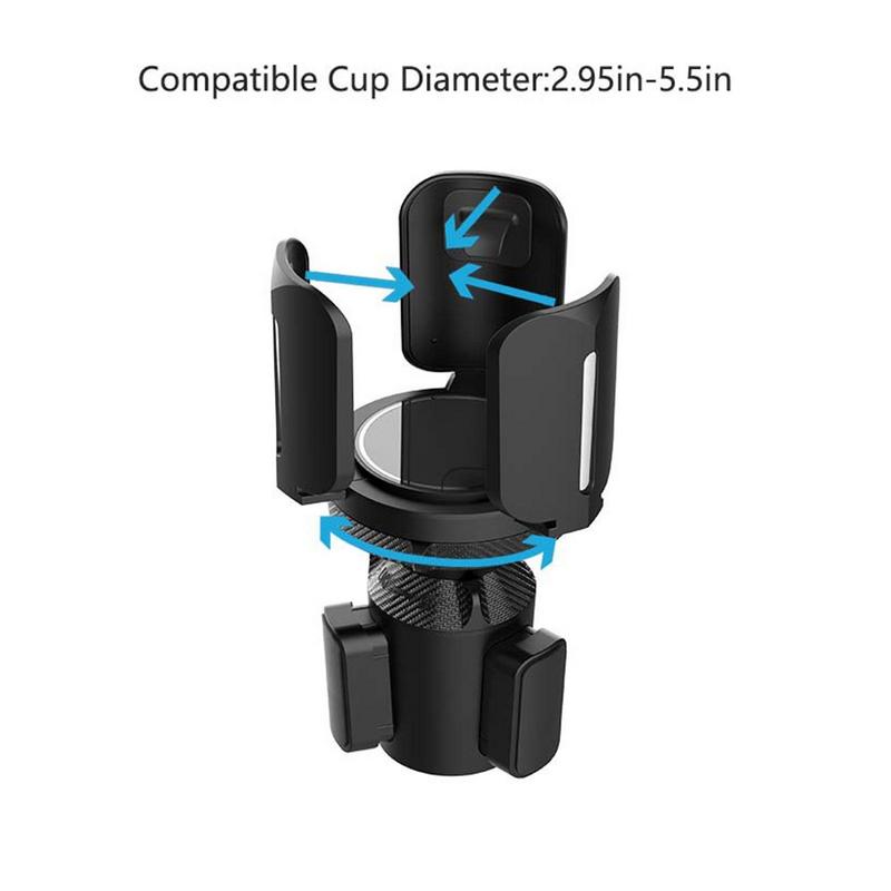 Car Multifunction Cup Holder Adjustable Car Cup Holder Expander Adapter Rotating Car Cup Mount For 3.5 To 3.9 Inches In