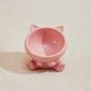 Slanted Mouth Pet High Foot Bowl Cute Dog Food Feeding Basin Pet Drinking Feeder  Kitten Puppy