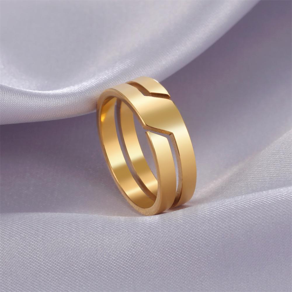 Cazador Minimlist Stainless Steel Rings for Men Women Couple Jewelry Finger Ring Engagement Anniversary Gift 2026 Aesthetic New