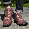 Autumn/Winter Men's Martin Boots, Mid- and Low-Top Casual Ankle Boots, British Style, Versatile Men's Casual Shoes with Side Zippers