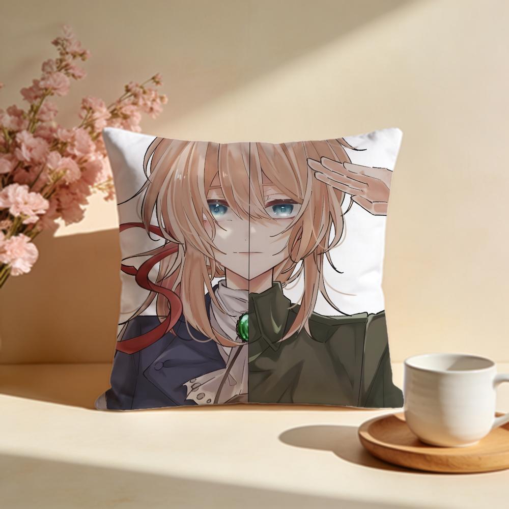 Stylish VViolet Evergardeniou Cushion Cover Stylish Washable Pillow Cover Ideal for Couch Bedroom Car Decoration