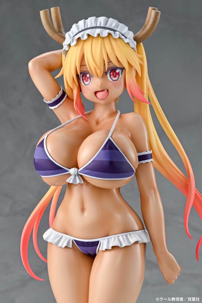Miss Dragon Tohru Bikini Style Tan Version Scale PVC Painted Complete Figure Q-six Kobayashi's Maid 1/7