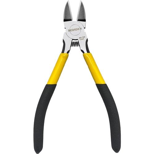 

BOOSDEN 160mm CRV Steel Precision Thin Blade Nippers for Plastic Models, Electricians, and Metals