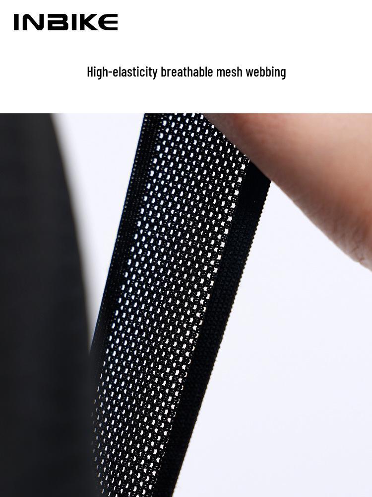 INBIKE Women's Fleece Cycling Bib Pants with High Waist, Pockets, and Belt for Autumn/Winter Road Biking