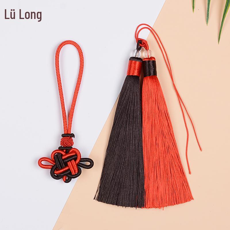 Handwoven Red Chinese Knot Tassel DIY Kit - Small Pendant