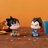 2pcs Anime Dragon Ball Z Look Up Goku Vegeta Action Figure Doll Figurine Q Version Kawaii PVC Model Statue Collection Gift Toy