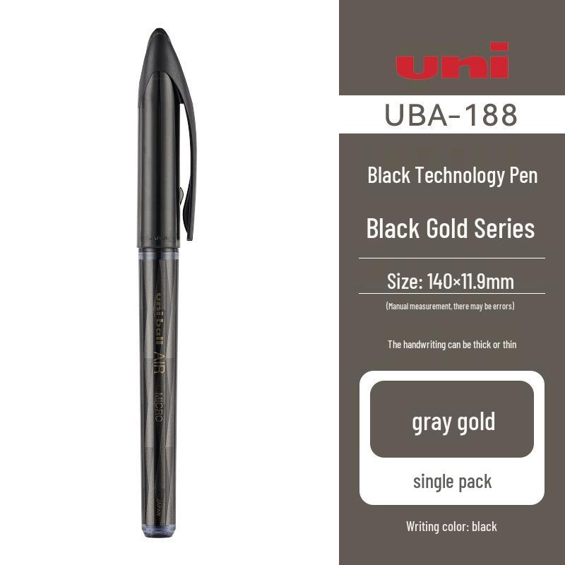 Mitsubishi Uni Black Gold Limited Signature Quick-Dry Pen UBA-188C