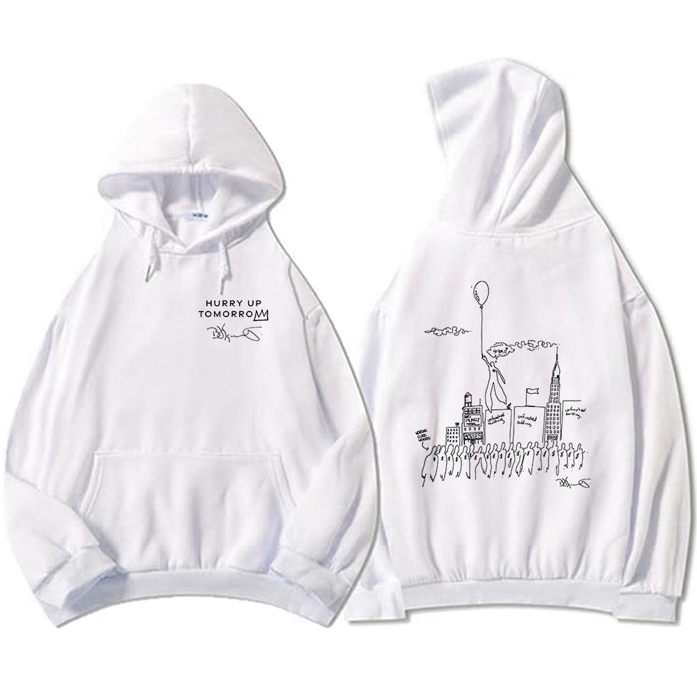 Men Clothes TheWeekend Hurry Up Tomorrow Album Hoodies Unisex Streetwear Sudaderas Hombre Round Neck Pullovers