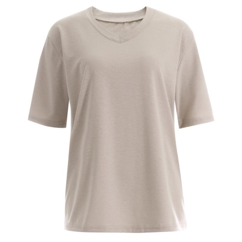 Shop Women S baSic V Neck Plain ShorT SleeVe T ShirT Indi Pink Dai wSh 1418