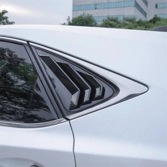 Gloss Black Rear Side Window Louver Shutter Cover For Lexus NX 2015-