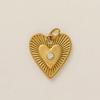 Fashionable and Trendy New Heart-shaped Pentagram Full Diamond Horseshoe Pendant Charms for Jewelry
