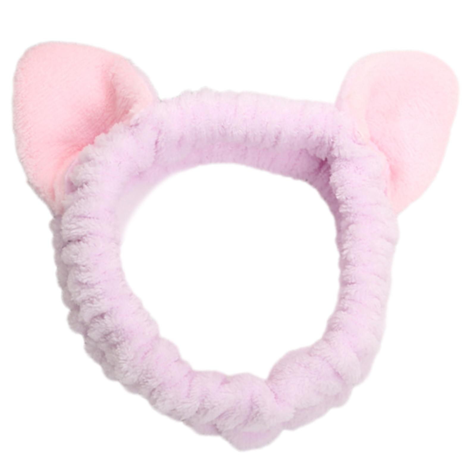 

Плюшева пов язка на голову з котячими вушками для жінок, дівчат, для миття обличчя, нанесення маски, пов язка на голову, головний убір для музичного фестивалю, вечірки, зустрічі 5