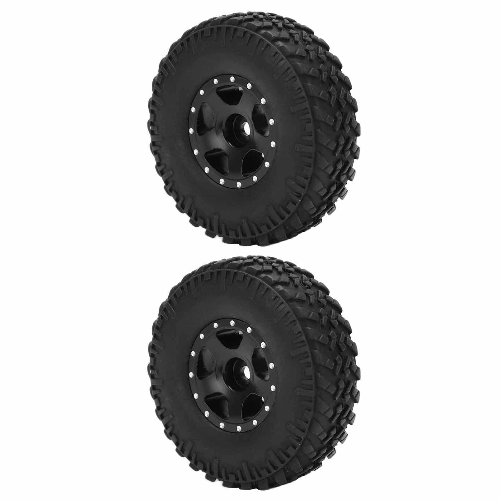 

2PCS Metal Wheel s Tires Set for SCX24 90081 1Celsius24 RC Crawler Car Upgrade Parts