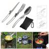 Utensil Set Camping Cutlery Utensil Set Flatware Silver
