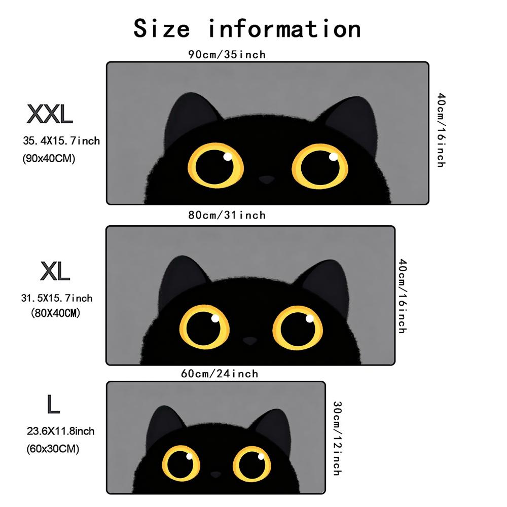 Mouse Pads Cute Cat Computer Company Desk Pad Large Area Kawaii Mausepads Office Gaming Keyboard Mouse Mat Xxl Big Table Carpet