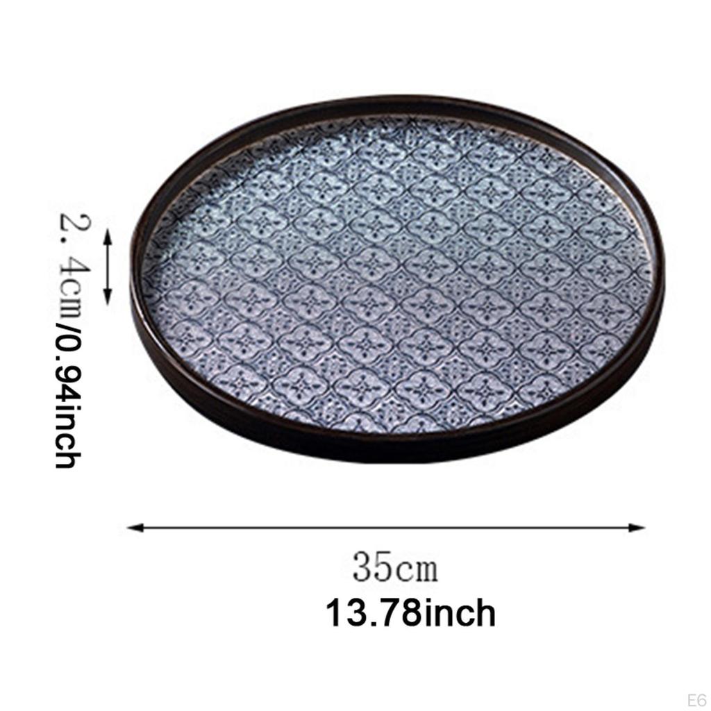 Begonienblume Glastablett Obst Snack Tee Dekorativ für Esszimmer