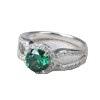 

925 Sterling silver ring, green zircon women s zircon jewelry, daily wear jewelry gifts one size fits all