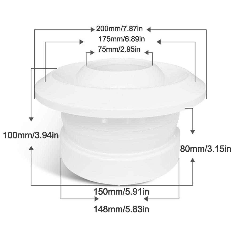 ABS Air Conditioning Exhaust Vents Adjustable Ventilation Nozzles  for Ventilating Device