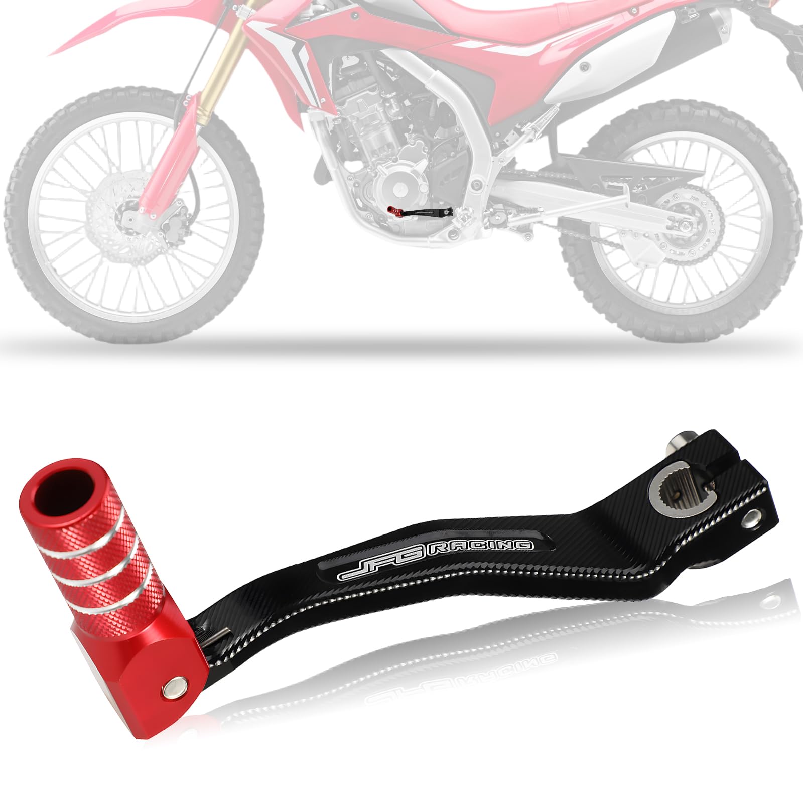 JFG Motorcycle Foot Shift Pedal Change Pedal Aluminum Anti-Slip Foldable