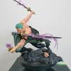 JT studio Gleicher Stil One Piece 25 cm Roronoa Zoro Sitzend Drei Tausend Welten Doppelkopf PVC Modell Spielzeug Geschenke