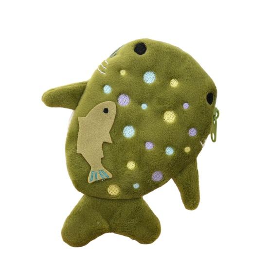 

Women Coin Shark Closure Small Wallet Design Zipper Purse Cartoon Colorful Kids Small Item Organizer Small армія зелений колір