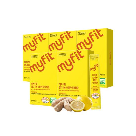 Dongkook Pharmaceutical Myfit Organic Lemon Ginger Juice 14 Units X 5 boXes