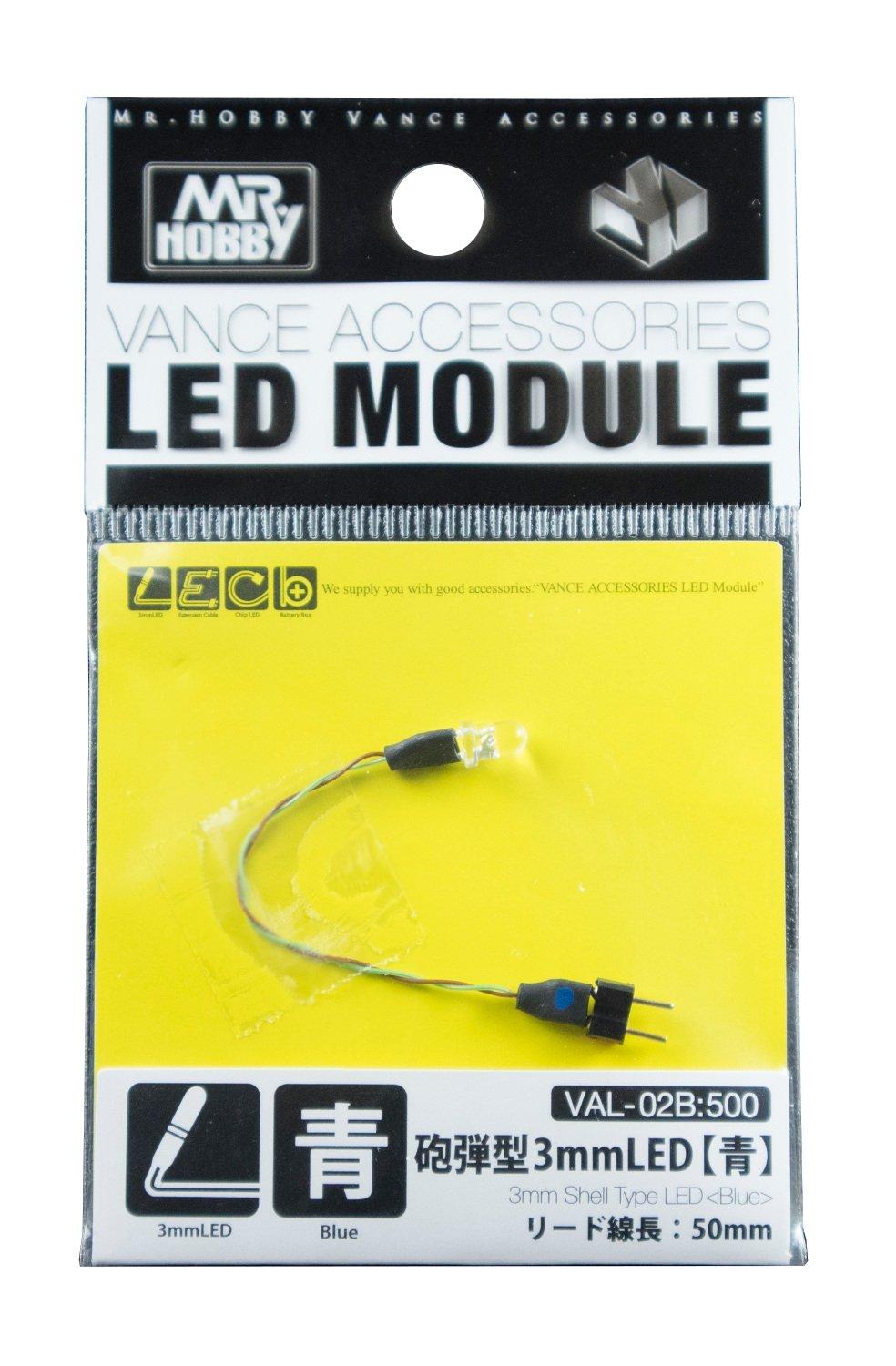 

GSI Creos VANCE ACCESSORIES 3mm Blue LED Model Building Bullet-Shaped Light, Material, VAL-02B