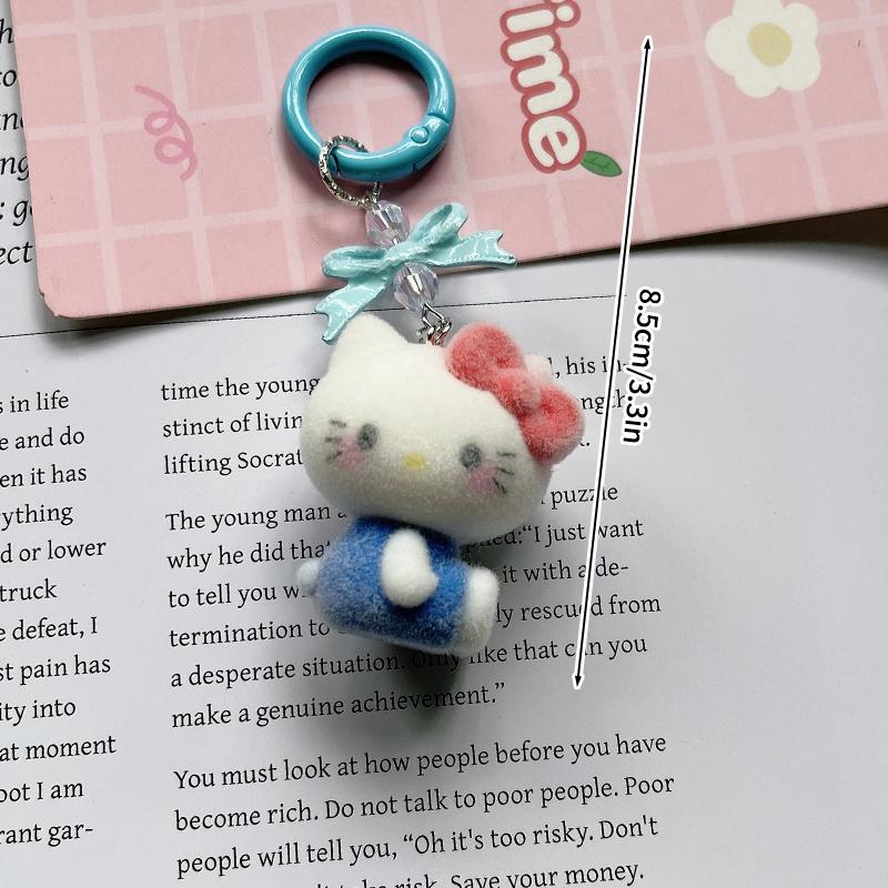 Sanrio Hello Kitty Keychains Cartoon Keyring Hanging Pendant for Backpack Charms on The Phone Bag Ornament Party Gift