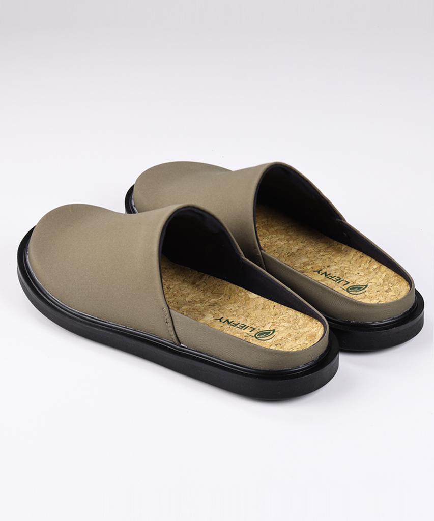Liefny Fla Mule Low Clogs Khaki Brown (Mupll05)