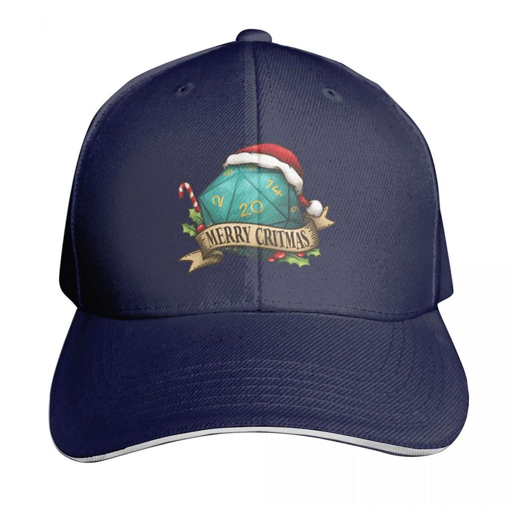 D Merry Critmas Dice Baseball Cap hats for Unisex Beach F funny hat Designer Unisex Womens
