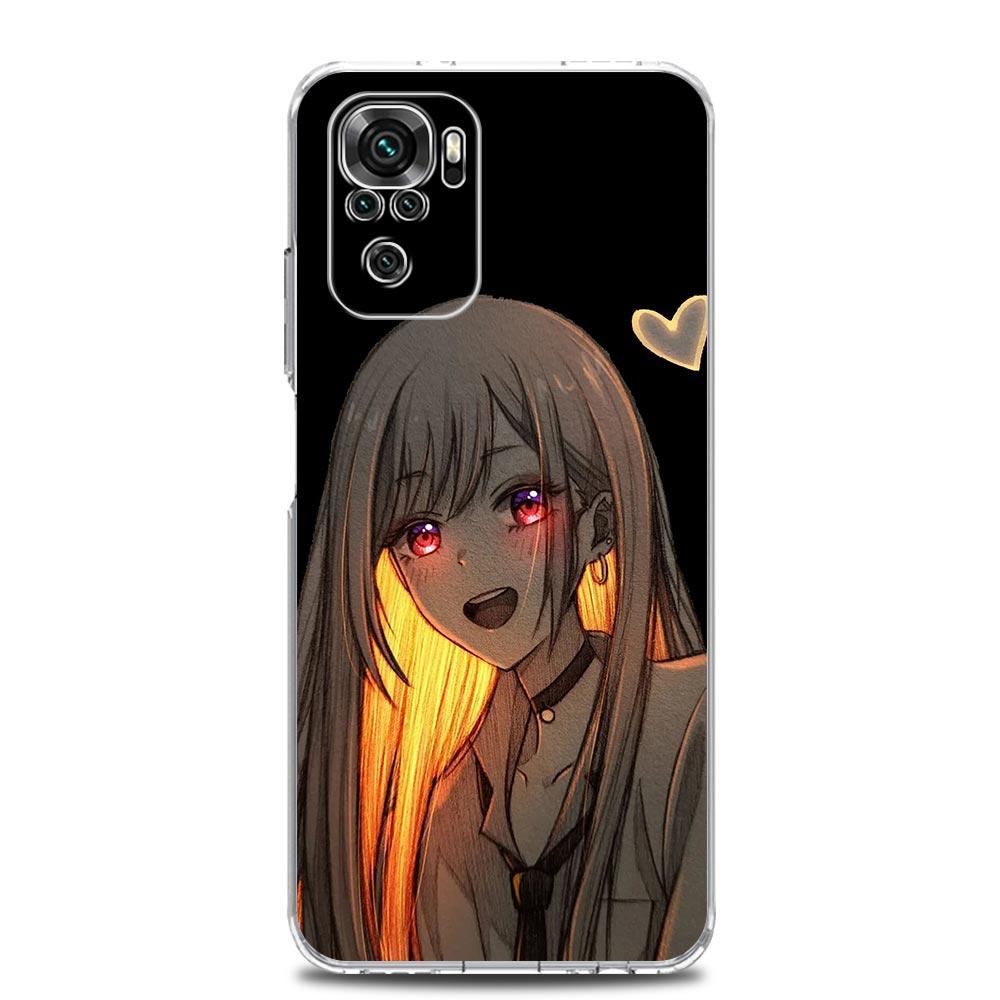 

Чехол для телефона с изображением японского аниме «My Dress Up Darling» для Xiaomi Redmi Note 12 11 9S 9 8 10 Pro Plus 7 8T 9C 9A 8A K40, игровой прозрачный чехол Note 12Pro Plus