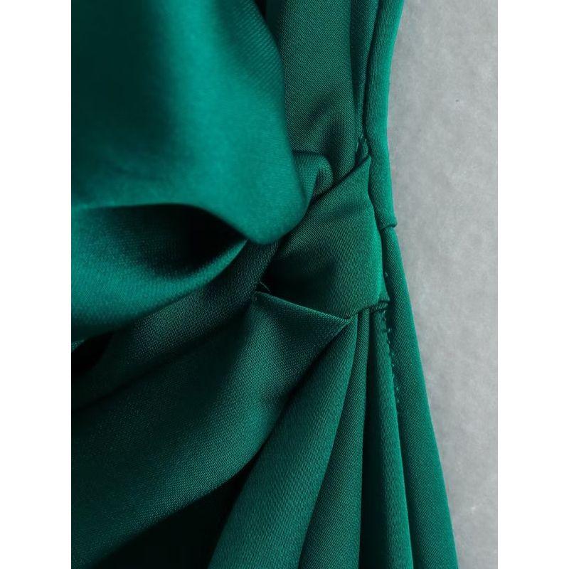 Women's New Fashion Wind Dress Ruched Decoration