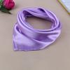 Women Fashion Solid Color Soft Silk Square Scarf Bandana Neckerchief Head Neck Wrap Scarves