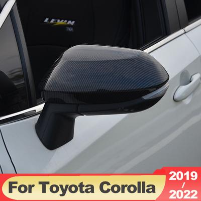 ABS-Kohlefaser-Auto-Rückansicht-Seitenspiegel-Abdeckungs-Kasten-Schale-Trimmt für Toyota Corolla E210 2022 12. Zubehör