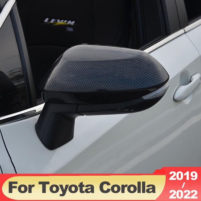 ABS-Kohlefaser-Auto-Rückansicht-Seitenspiegel-Abdeckungs-Kasten-Schale-Trimmt für Toyota Corolla E210 2022 12. Zubehör