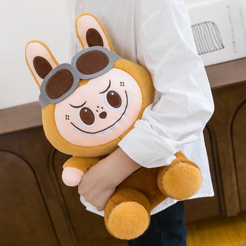 Capybara Pilot Labubu Plush Pillow – Children's Cartoon Companion Gift
