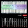 240/504Pcs Extra Long C Curve Nail Tips Clear False Nail Tips For Gel Acrylic Press On Nails Professional Home Diy With Box