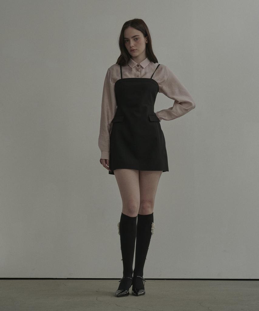 Mausolleum Neil Sleeveless Suit Dress - Black
